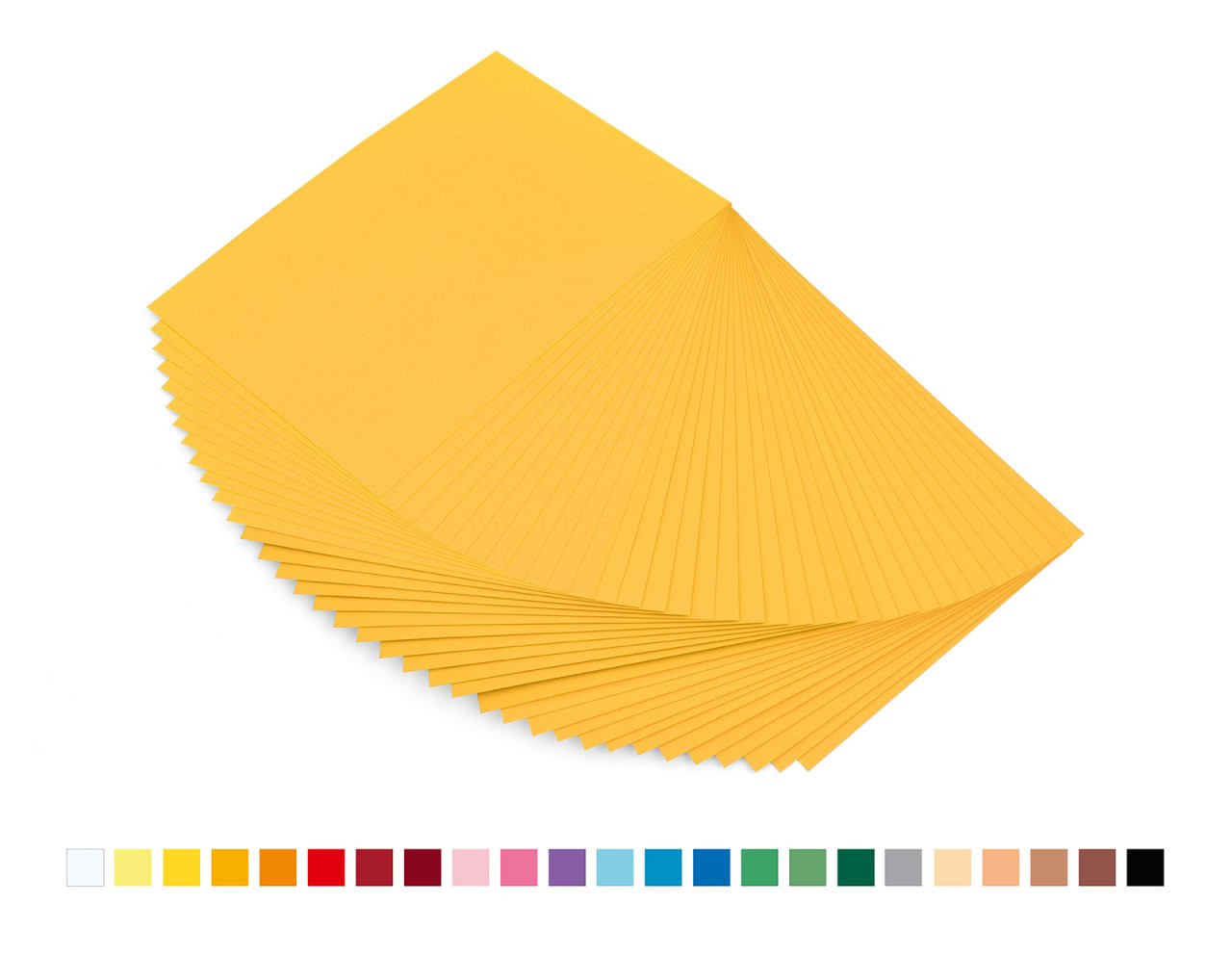 Tonpapier 130 g/m², A4, 36 Blatt, in 22 Farben erhältlich