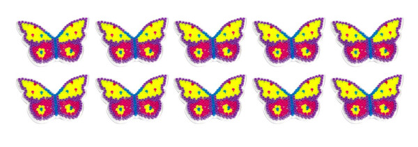 Bügelperlen Schmetterling 10er