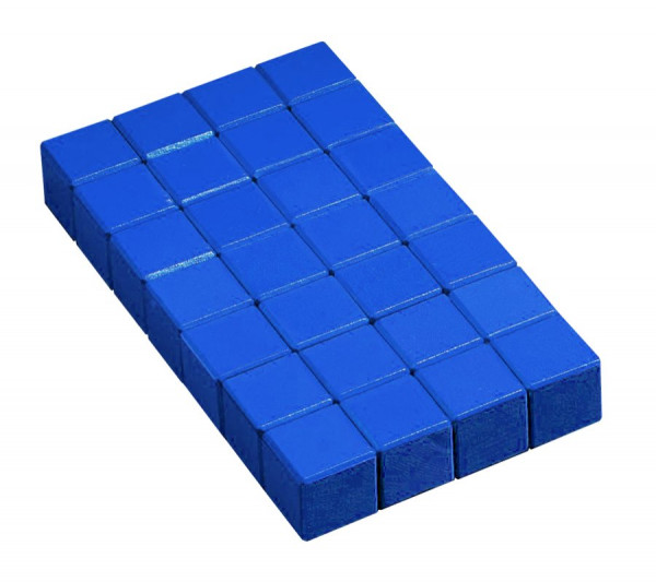 Holzwürfel 28er 3x3x3cm blau