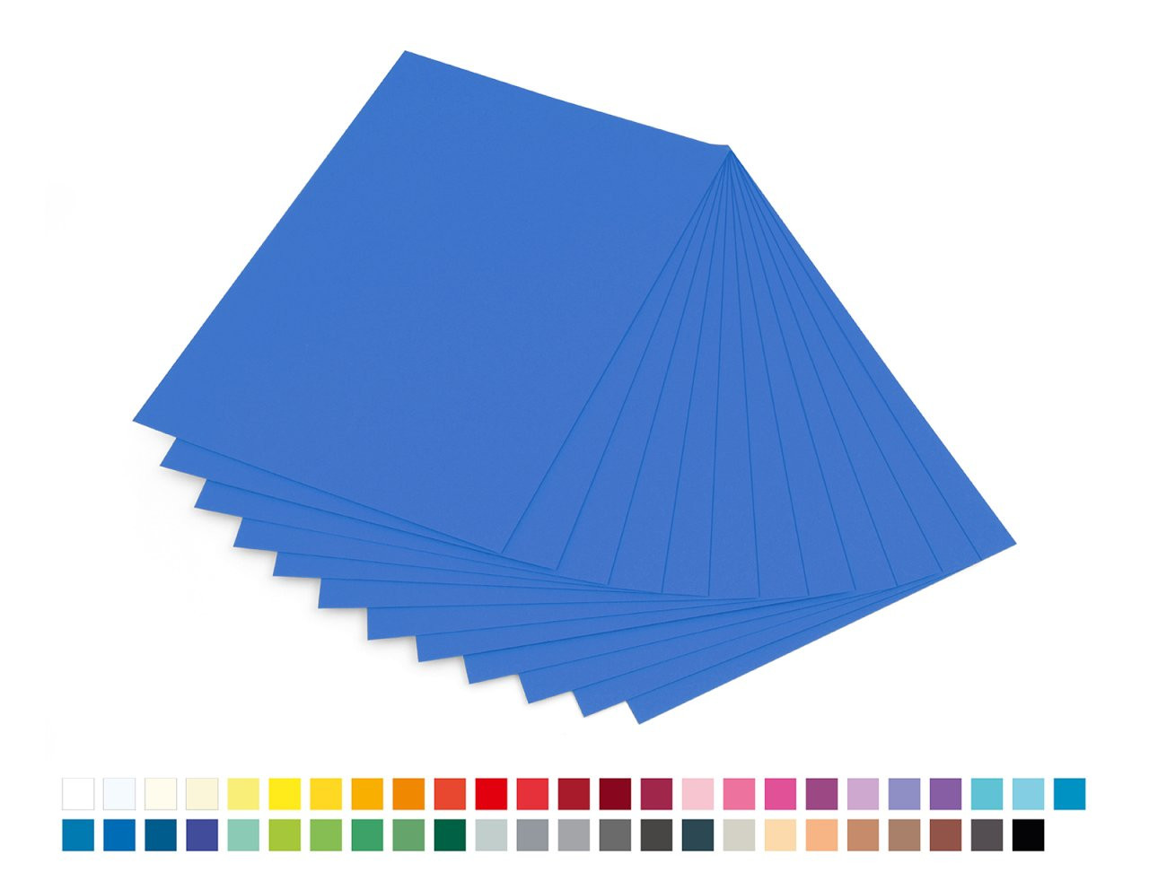 Fotokarton 300 g/m², 50 x 70 cm, 12 Bogen, in 49 Farben erhältlich