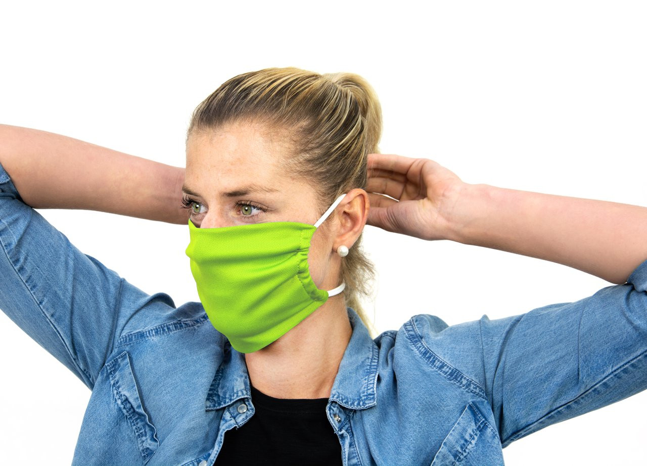 Mund-Nasen-Schutz grün 24er