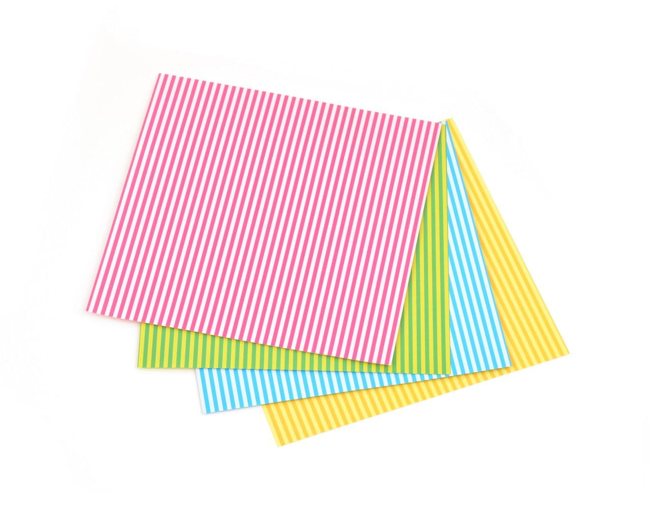 Origami Pünktchen u. Streifen, 15x15cm, 32 Blatt, 4 Far