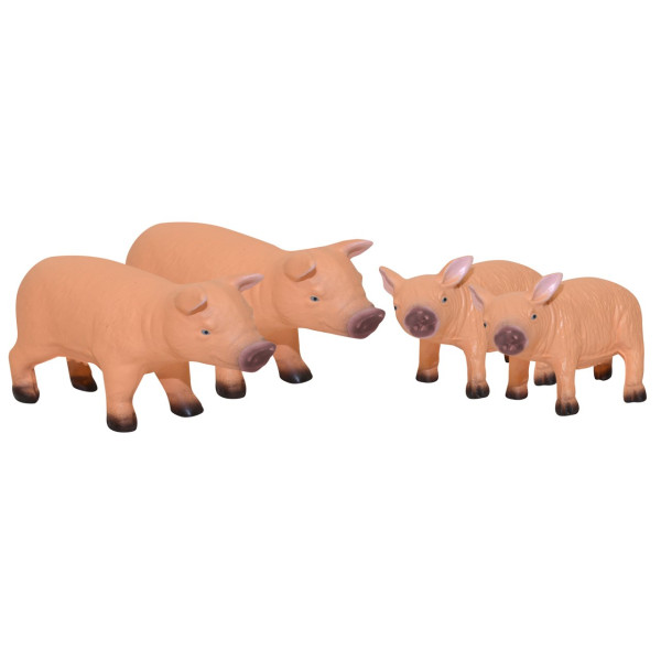 Bauernhoftiere, Schwein-Familie, 4-teilig