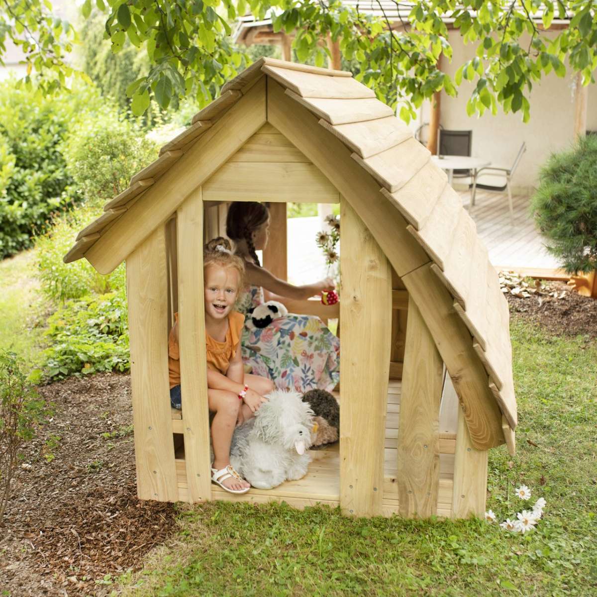 Spielhaus Waldhütte für den Garten, Holz KRAFT